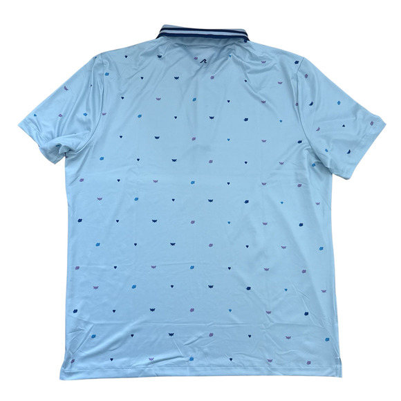 Redvanly Langham Performance Golf Polo Shirt Men’s M Breeze Blue R2415 NWT - Picture 3 of 12